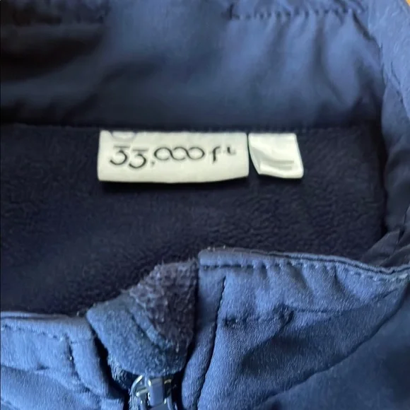 33,000 ft, Blue Zip-Up Jacket Ladies size L . 4 pockets - Picture 3 of 12
